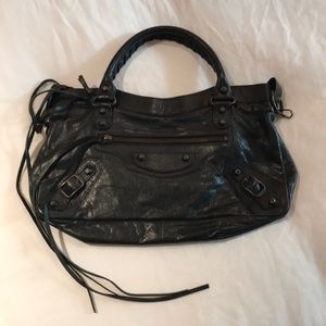 Balenciaga small leather city bag